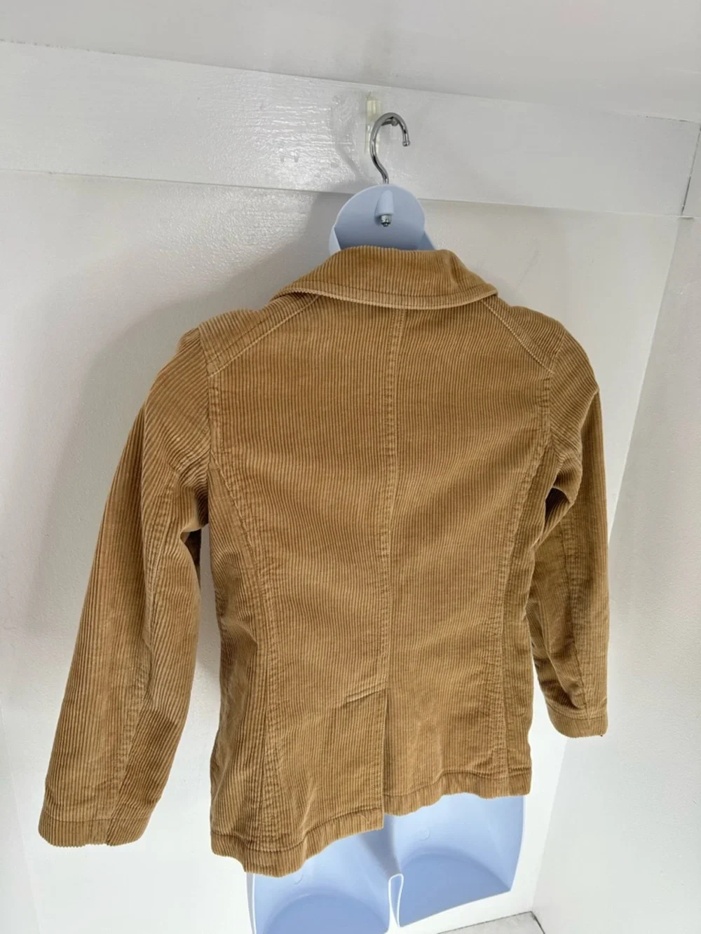 Vintage Gap Jacket Womens Medium Brown Corduroy Peacoat Trench Lined 90s‎ Y2K